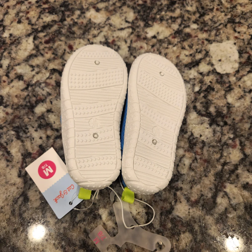 Cat & Jack Youth Girl's Shoes Water Sandals Blue Size Medium 7/8
